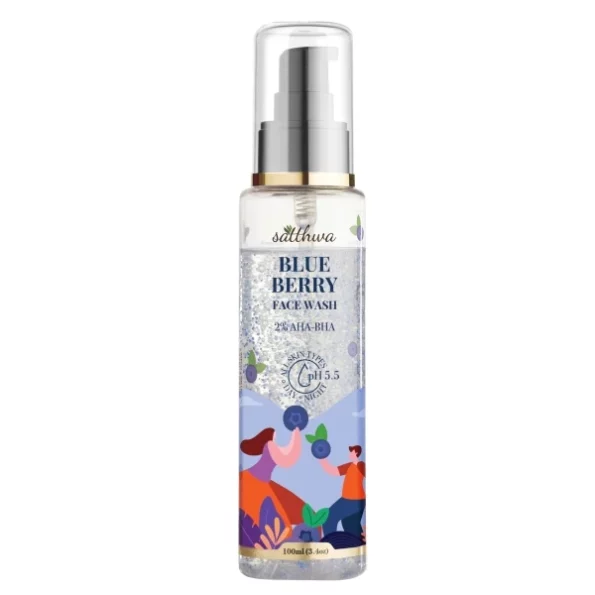 Satthwa Blueberry Face Wash with 2% AHA-BHA, Niacinamide & Blueberry Extracts 100 ml, Herbkart8t771PEhgZSwqL.webp, Herbkart8t771PEhgZSwqL