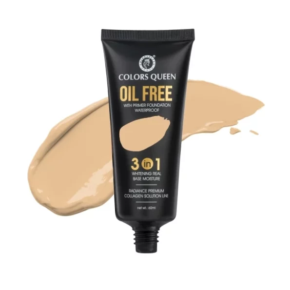 Colors Queen 3 in 1 Oil Free Foundation for Face Makeup (04 - Natural Almonds, 60ml), Herbkart8t7619kwFXokaL.webp, Herbkart8t7619kwFXokaL