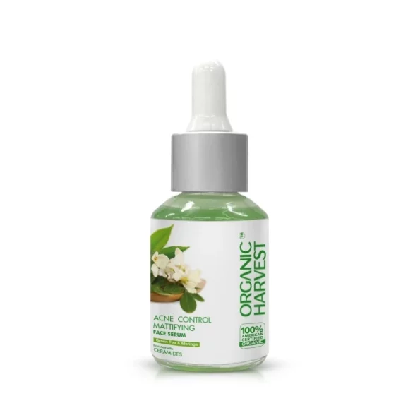 Organic Harvest Acne Control Mattifying Face Serum: Green Tea & Moringa, 30ml, Herbkart8t7517TEJRAaCL.webp, Herbkart8t7517TEJRAaCL