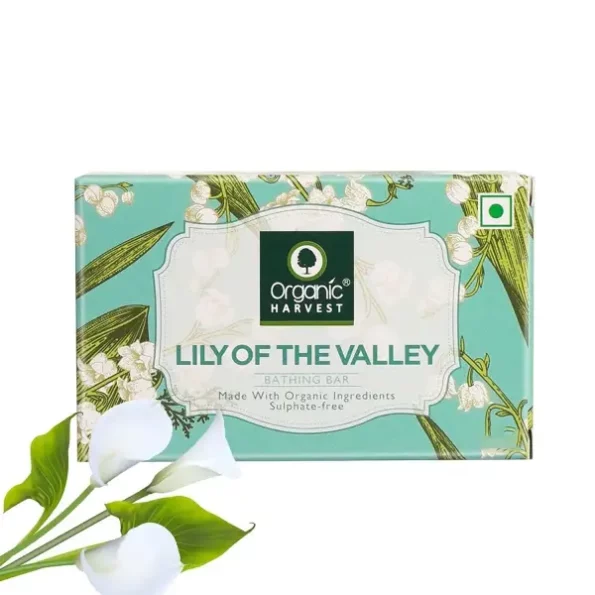 Organic Harvest Lily of The Valley Bathing Bar, 125gm, Herbkart8t771SznRdn-OL.webp, Herbkart8t771SznRdn OL