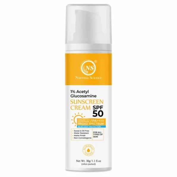 Nuerma Science 1% Acetyl Glucosamine Sunscreen Cream SPF 50 PA++++ - 30gm, Herbkart8t751CXP1GmhsL.webp, Herbkart8t751CXP1GmhsL