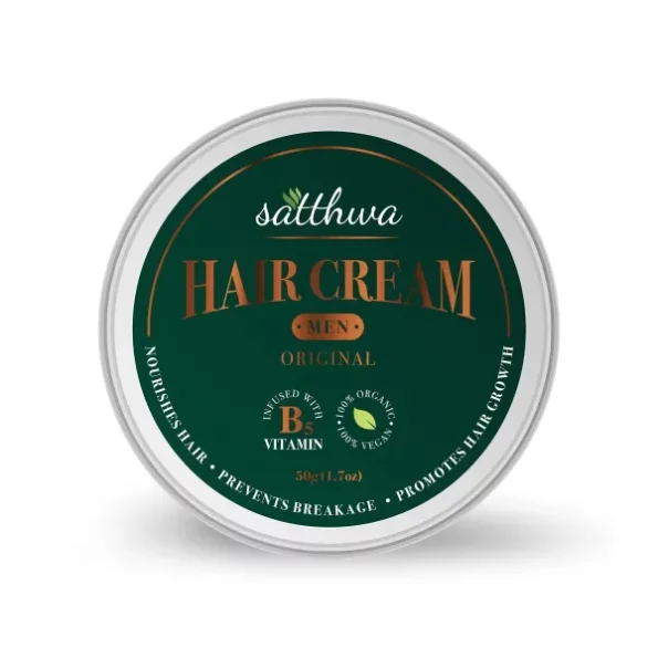 Satthwa Men Hair Cream Original for Nourishment, Controls Hair Damage for Men -50g, Herbkart8t771KxuysOiDL.webp,