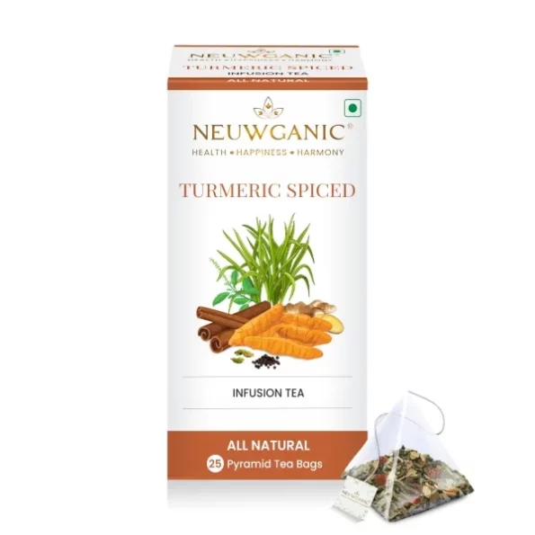 Neuwganic - Turmeric Spiced Herbal Tea Bag - 25 Pyramid Tea Bags, Herbkart8t771ngbeWlwdL.webp, Herbkart8t771ngbeWlwdL