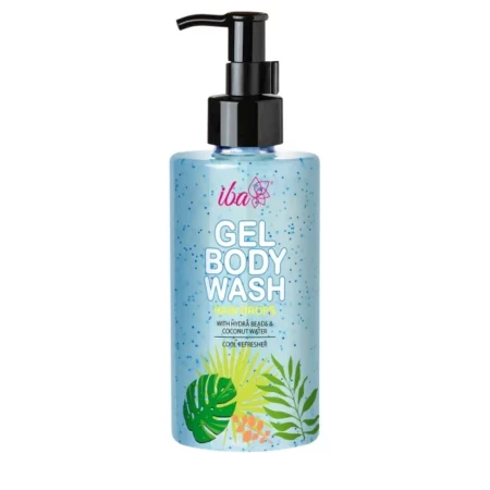 Iba Rain Drops Gel Body Wash | No Parabens No Sulfates | For Cleansing & Tan Removal | Halal Certified & Vegan - 320ml