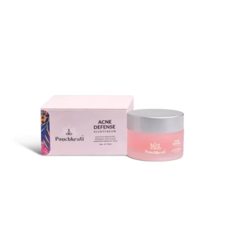 Panchkruti Anti Acne Cream | Night Cream With Manjistha, Lodhra, Nagkesar & Niacinamide Cream | For Acne, Pimples, Redness & Acne Scars Removal Cream | Face Cream For Women and Men, All Skin Type, 30ml