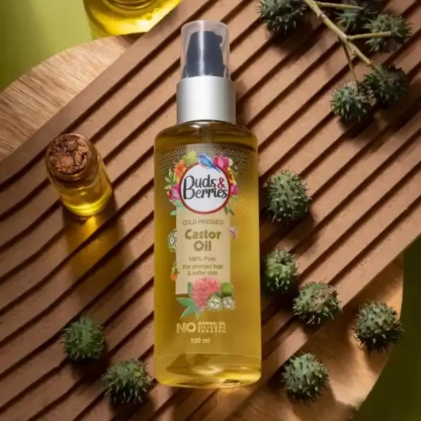 Buds & Berries Cold Pressed Castor Hair Oil | 100% Pure Oil | Strengthen Hair & Nourish Skin | 100ml | Non-Sticky | No Mineral Oil, Silicone, or Paraben, Herbkart8t771Q20nr1iXVL.webp, Herbkart8t771Q20nr1iXVL