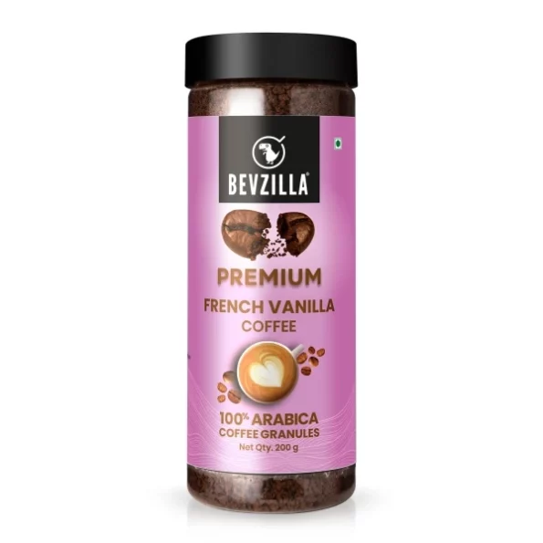 Bevzilla 200 Gram Instant (French Vanilla) Coffee Powder, Herbkart8t7611KO70g20NL.webp, Herbkart8t7611KO70g20NL