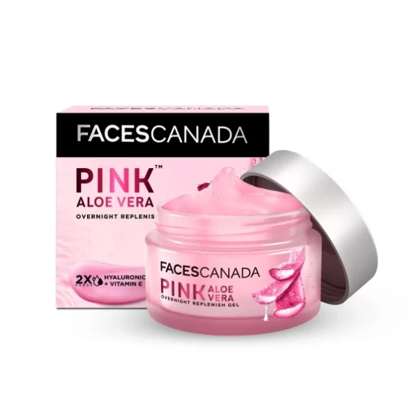 FACESCANADA Pink Aloe Vera Overnight Replenish Gel, 50g, Herbkart8t771Eg0eV7-aL.webp, Herbkart8t771Eg0eV7 aL