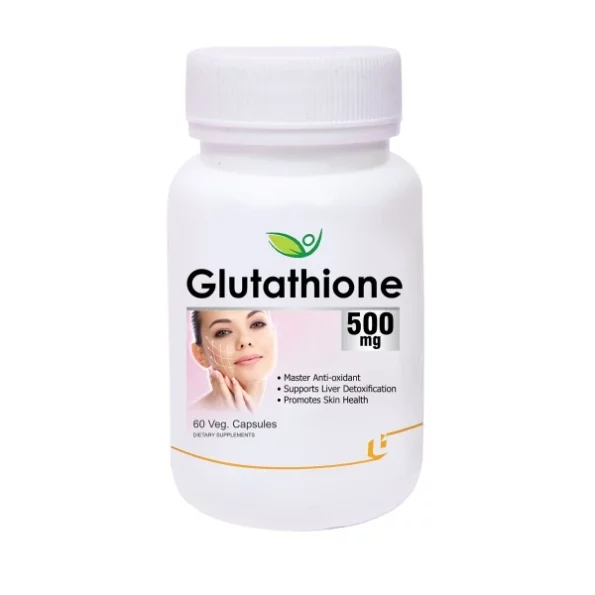 Biotrex Nutraceuticals Glutathione 500mg - 60 Veg Capsules available on Herbkart