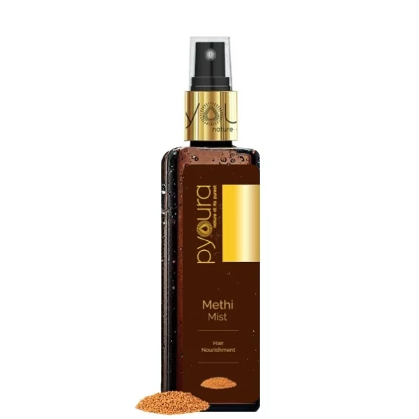 PYOURA Non-oily Methi Frizzy Hair Serum Mist 100ml, Hair Conditioner For Dry Frizzy Hair, Serum for Soft and Shiny Hair, Revives Damaged Hair, Ayurvedic Natural Herbal spray serum for dandruff, Herbkart8t751P5V6R0-9L.webp, Herbkart8t751P5V6R0 9L