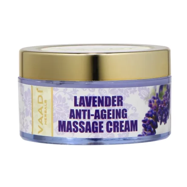 Vaadi Herbals Lavender Anti Ageing Massage Cream, 50 Gm available on Herbkart