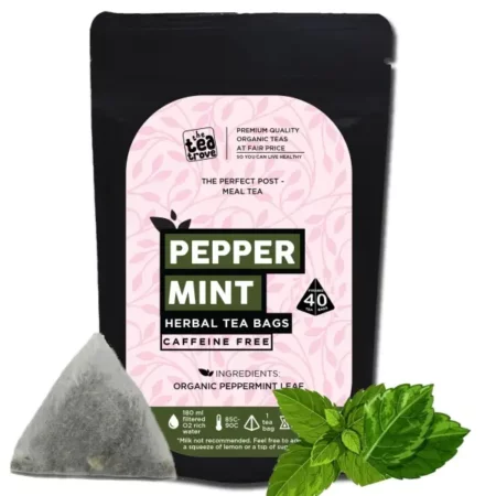 The Tea Trove Herbal Peppermint Tea Bag Organic - 40