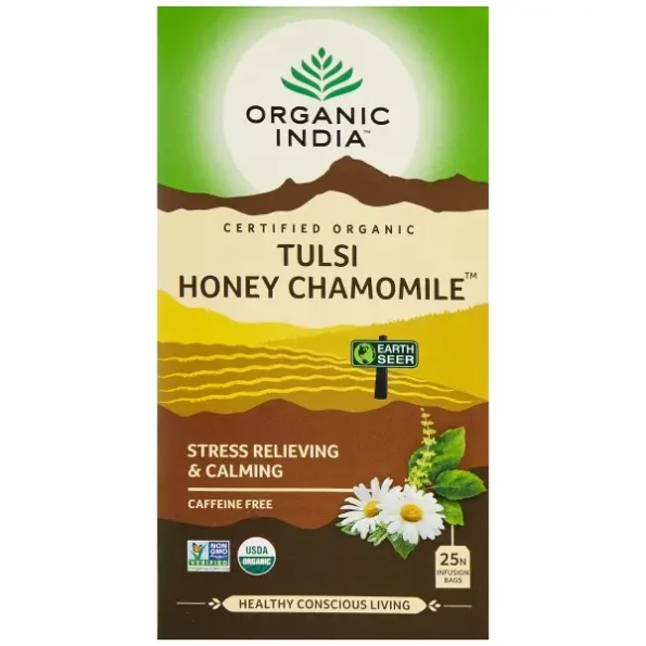 Organic India Tulsi Honey Chamomile 25 Tea Bags, Herbkart8t7919uCTABJAL.webp, Herbkart8t7919uCTABJAL