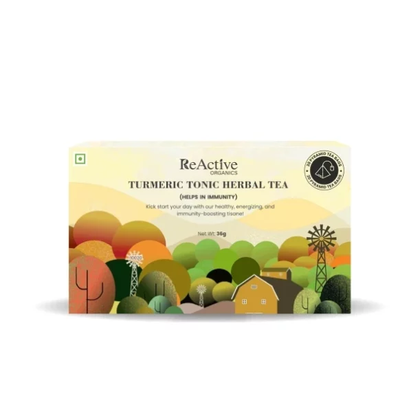 ReActive Organics - Turmeric Tonic Herbal Tea, 90 gm, Herbkart8t771JkF5XrE1L.webp, Herbkart8t771JkF5XrE1L