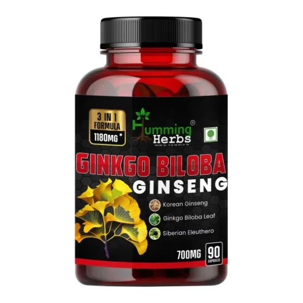 Humming Herbs Ginkgo Biloba Ginseng - 90 Cap available on Herbkart