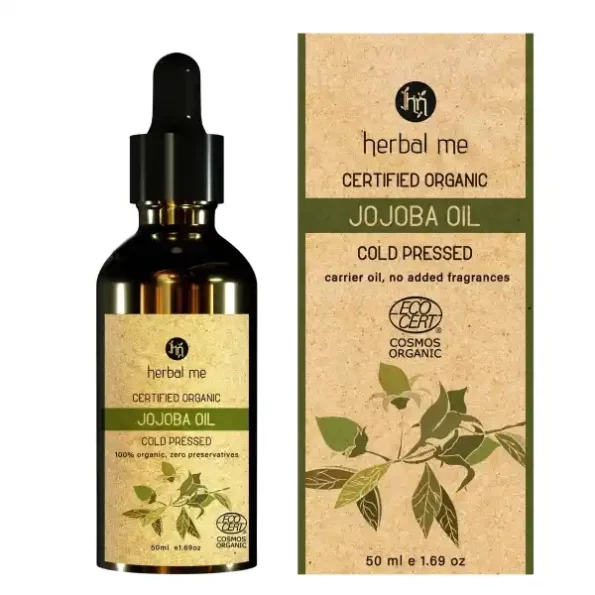 HM Herbal Me Certified Organic Jojoba Oil 50 ml, Herbkart8t781BaXu1pfFL.webp, Herbkart8t781BaXu1pfFL