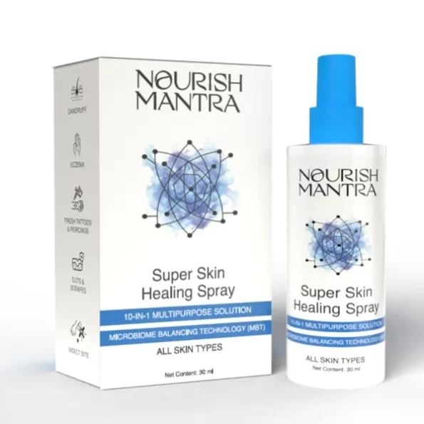 Nourish Mantra Super Skin Healing Spray/Made With Inulin, Hyaluronic Acid, Aloe Vera - 30ml, Herbkart8t7715bgS5264L.webp, Herbkart8t7715bgS5264L