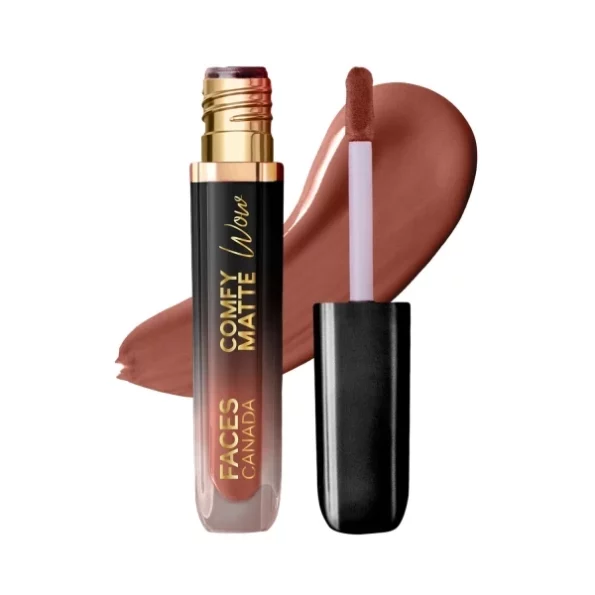 FACES CANADA Comfy Matte Wow Liquid Lipstick - Choco Couture 01, 3.8ml, Herbkart8t761EPNk9mHyL.webp, Herbkart8t761EPNk9mHyL