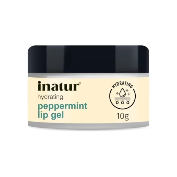 INATUR Peppermint Lip Gel - Cooling, Hydrating, 100% organic lip gel available on Herbkart