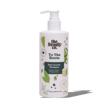 The Beauty Co To The Roots Hair Growth Shampoo with Redensyl and Anagain 300 ml | Thick & Healthy Hair | Hair Fall Control, Prevents Hair thinning, Restores Volume | Brahmi & Bhringraj-Sulphate | Unisex Adult