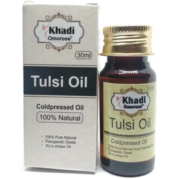 Khadi Omorose Coldpressed Tulsi Oil, 30 ml, Herbkart8t791CATMajNIL.webp, Herbkart8t791CATMajNIL