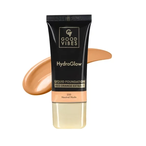 Good Vibes HydraGlow Liquid Foundation with Red Orange Extract - 250 Neutral Nude (30ml), Herbkart8t7619AriImjDL.webp, Herbkart8t7619AriImjDL