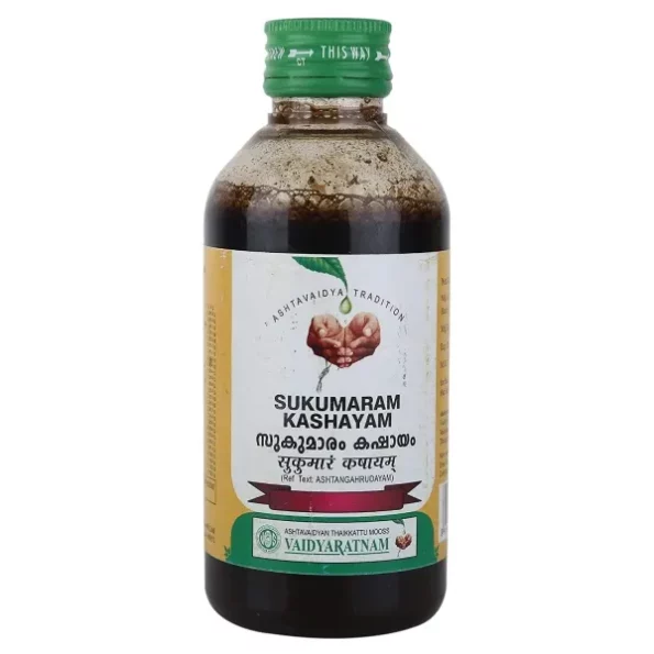 Vaidyaratnam Sukumaram Kashayam 200 ml available on Herbkart