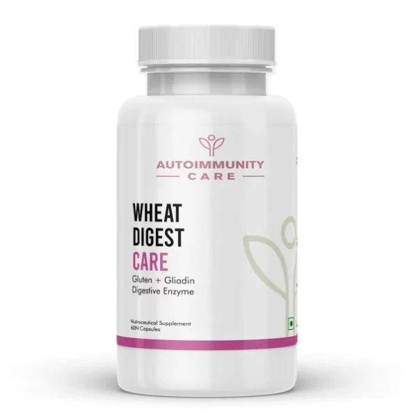 Autoimmunity care Wheat Digest Care Gluten + Gliadin Digestive Enzyme Supplement Veg Capsules available on Herbkart