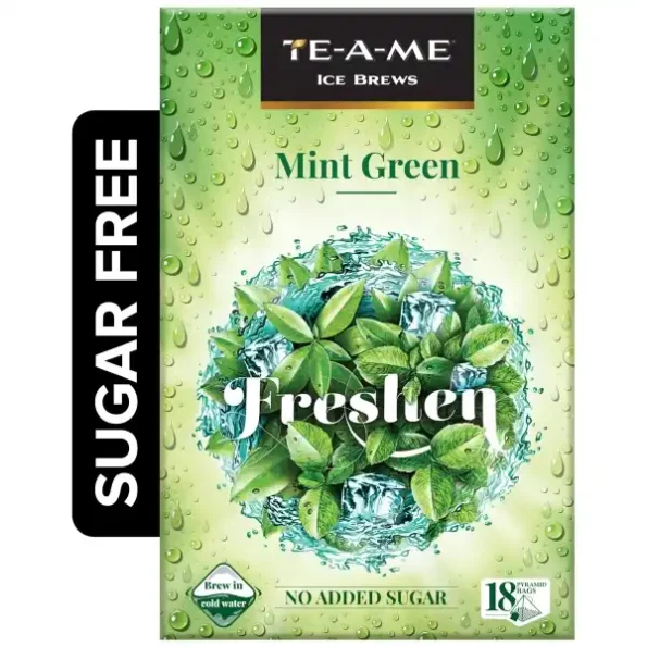 TE-A-ME Mint Green Tea, Iced Green Tea, 18 Premium Pyramid Infusion Ice Tea Bags, Iced Tea, Herbkart8t791seZmUArwL.webp, Herbkart8t791seZmUArwL