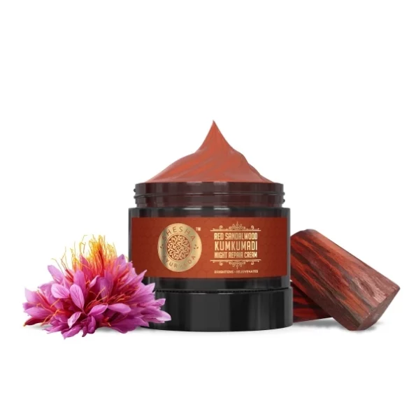 SHESHA NATURALS Ayurveda Red Sandalwood Skin Brightening & Night Repair Cream 50G, Herbkart8t761Mp204OFh3L.webp, Herbkart8t761Mp204OFh3L