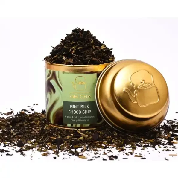 OH CHA - Mint Chocolate Flavoured Tea, 35g Tin Caddy, Herbkart8t791ur-0Fp5QL.webp, Herbkart8t791ur 0Fp5QL