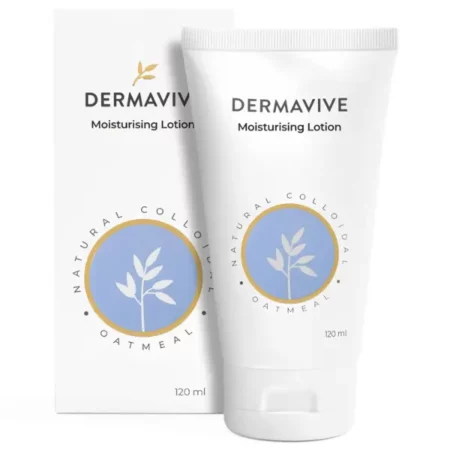 Dermavive Moisturising Lotion | pH Balanced, Non-Greasy and Fast-Absorbing with Natural Colloidal Oatmeal for Dry Skin, 120ml