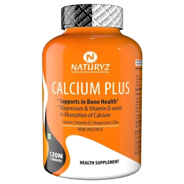 Naturyz Calcium Plus with Calcium Citrate, Vitamin D, Magnesium and Zinc Ideal Supplement - 120 Tablets, Herbkart8t761EPFiTSjzL.webp, Herbkart8t761EPFiTSjzL