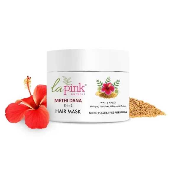 La Pink Methi Dana 8-in-1 Hair Mask with White Haldi, Herbkart8t761AYMkVJE20L.webp, Herbkart8t761AYMkVJE20L