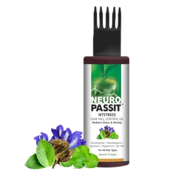 Passion Indulge Natural Neuropassit NTstress Hair fall control & Cooling oil, - 100ml, Herbkart8t751ZGPs720YoL.webp, Herbkart8t751ZGPs720YoL