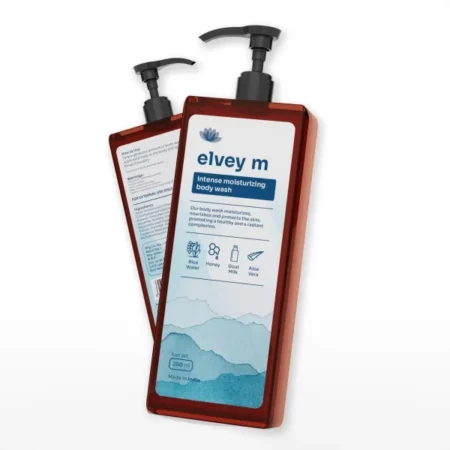 Elvey Essentials M Intense Moisturizing Body Wash with Goat Milk, Honey, Rice Water & Aloe Vera for Nourished, Soft & Smoother Skin | Sulphate & Paraben Free (250ml)