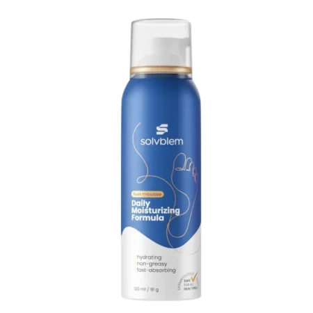 Solvblem Foot Moisturizer Cream - Daily Moisturizing Foot Care for Dry and Cracked Feet with benefits of Avocado Oil, Primrose Oil and Urea | Non Greasy & Fast Absorbing | For Daily Use (120ml)