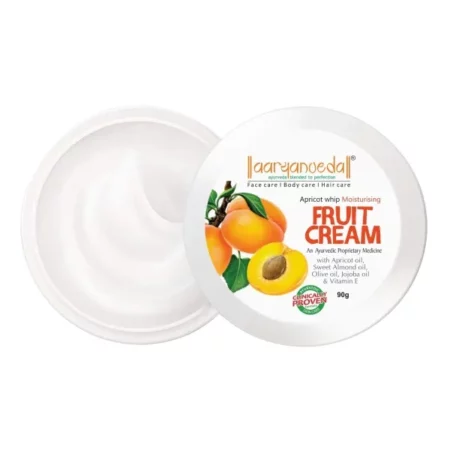 Aryanveda Apricot Whip Moisturising Cream With Aloe vera, Apricot Oil & Almond Oil for Fine Line & Instant Moisturising for Men & Women 90 Gm
