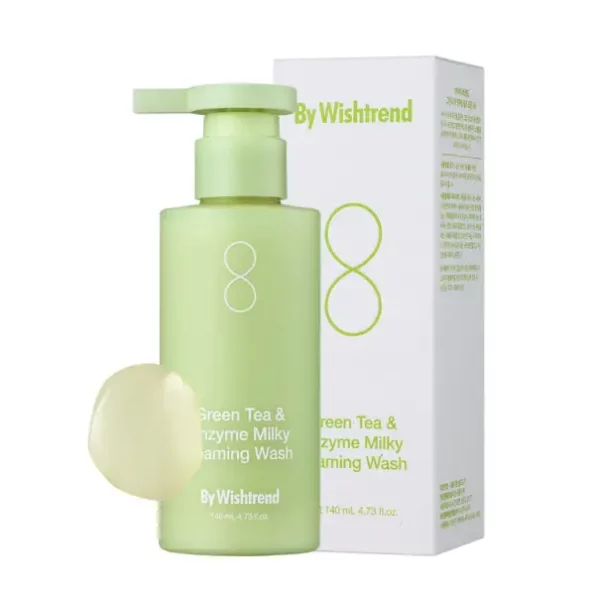 By Wishtrend Green Tea & Enzyme Milky Foaming Wash - 140ml available on Herbkart