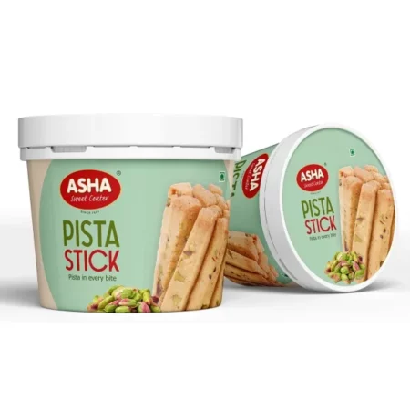 ASHA SWEETS Pista Cookies 200g | Delicious Pistachio Biscuits | Healthy Snacking With Freshly Baked Pista Sticks