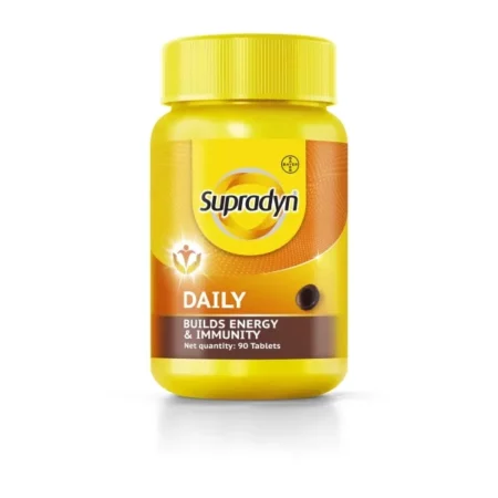 Supradyn Daily India's No.1 Multivitamin (90 tablets) with Vitamin D, Vitamin B12, Vitamin C, Vitamin E, Vitamin A, Zinc, Magnesium for Daily Energy & Immunity for Men & Women