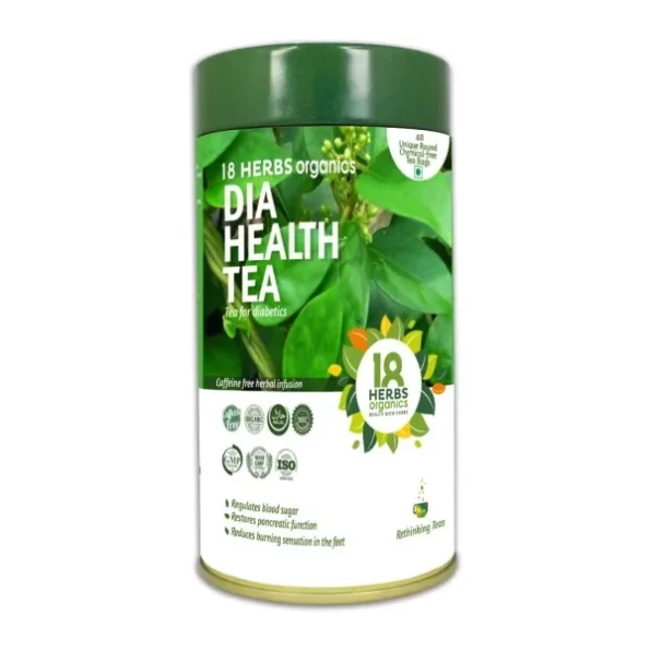 18 Herbs Organics Health With Herbs Dia Health Tea (50 Tea Bags - 54 grams - Tin Caddy), Herbkart8t751JeuFGFXHL.webp, Herbkart8t751JeuFGFXHL