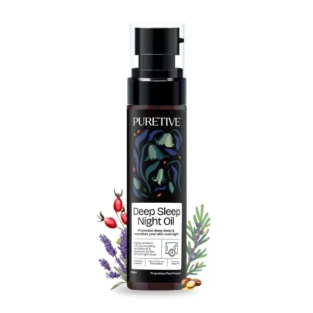 Puretive Deep Sleep Night Oil | Signature Blend of Essential Oils| Promotes a Good Night's Rest | Calms a Restless Mind & Body | Softens & Nourishes Skin | Pure Oil for Bedtime Anxiety Relief | 100ml