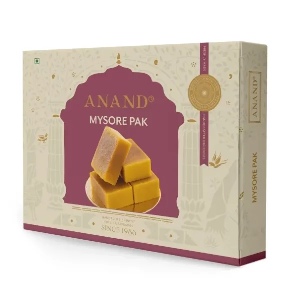 ANAND Mysore Pak - Special Pure Ghee Mysore Pak Soft Melt (250 gm), Herbkart8t771Eil4ahxFL.webp,