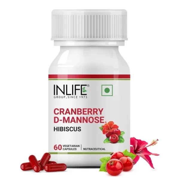 INLIFE Cranberry Capsules for Urinary Tract - 60 Vegetarian Capsules available on Herbkart