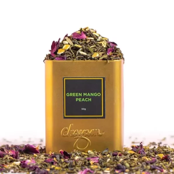 Chayam Mango Peach Green Tea - 50g available on Herbkart