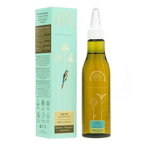 The Earth Collective Anti-Hair Fall Oil (200 Ml) with Brahmi, Bhringraj and Rosemary, Herbkart8t751bxaR6BzKL.webp,