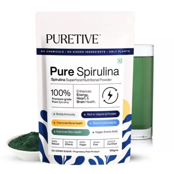 Puretive Spirulina Powder, Superfood for Weight Management & Immunity 100gms, Herbkart8t771T5TRfbctL.webp, Herbkart8t771T5TRfbctL