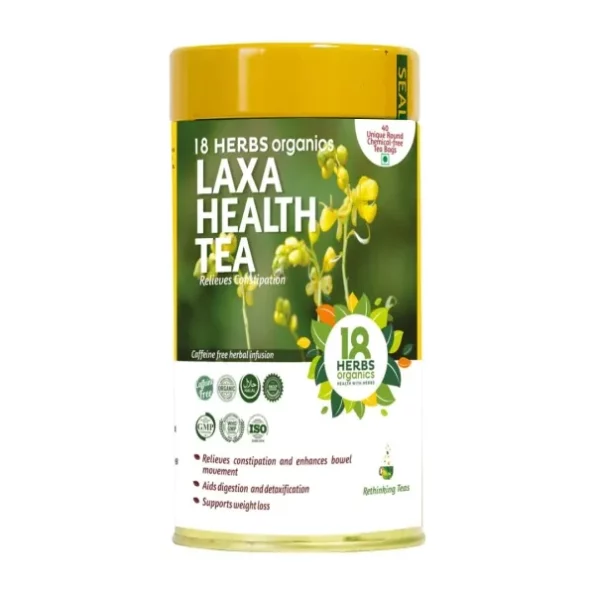 18 Herbs Organics Laxa Health Tea (40 Tea Bags) Herbal Digestion Tea, Herbkart8t7519-iOvitQL.webp, Herbkart8t7519 iOvitQL