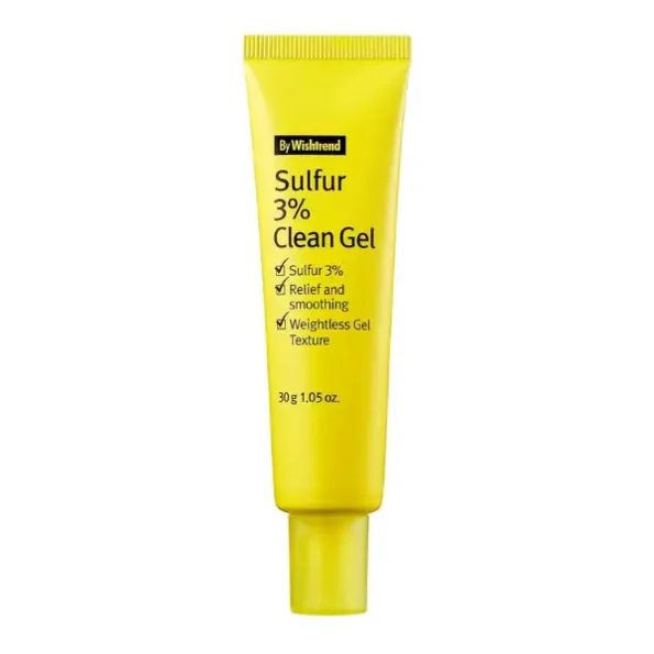 By Wishtrend Sulfur 3% Clean Gel - Acne Treatment, 30g available on Herbkart